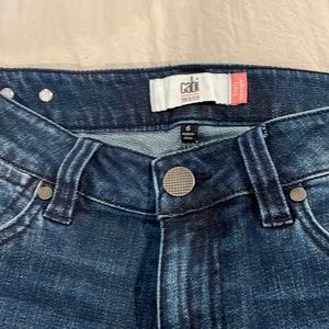 CAbi Tuxedo High Straight Jean Size 6 NWOT